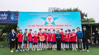 Fußballfinale, das erste Sportfest des Bezirks Yen So im Jahr 2025