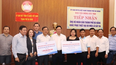 Téměř 10 miliard dongů na podporu města Da Nang s následky povodní