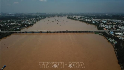 Yüksek gelgit ve hidroelektrik baraj taşkın deşarjı, Dong Nai Nehri'nin aşağı akışında sel riski oluşturuyor