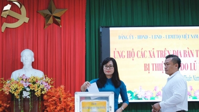 Hàm Thuận Nam phát động ủng hộ các xã trong tỉnh Lâm Đồng bị thiệt hại do lũ lụt