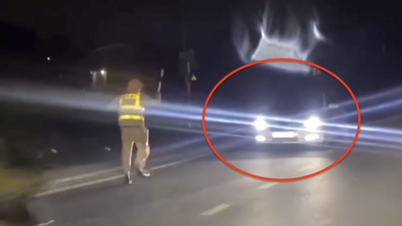 Undvek alkoholtest, förare backade in i fält