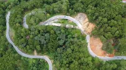 Detail průsmyku D'Ran – kde byl právě vyhlášen stav nouze v souvislosti s přírodní katastrofou