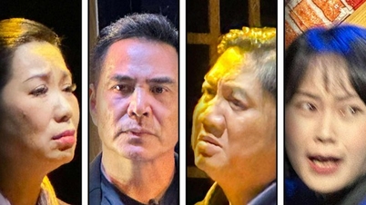 Trinh Kim Chi, Trung Dung, Vu Xuan Trang, Hoang Thy reunite emotionally in the play "Truy tam"