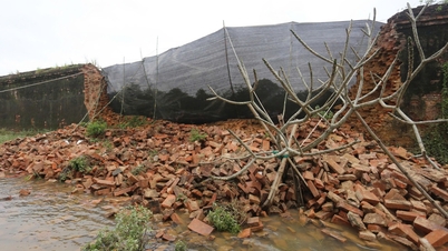 Část zdi císařské citadely v Hue se zřítila po třech povodních