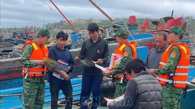 Propaganda proti nelegálnímu rybolovu v přístavu Bach Long Vi