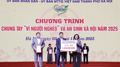 Petrolimex Hanoi ມອບເງິນ 5 ຕື້ດົ່ງໃຫ້ໂຄງການ