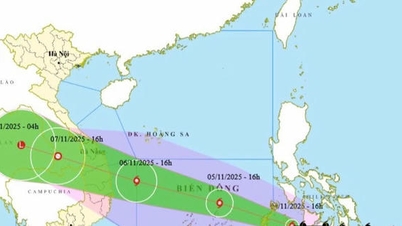 Storm level 15 likely to affect Da Nang - Khanh Hoa from November 6