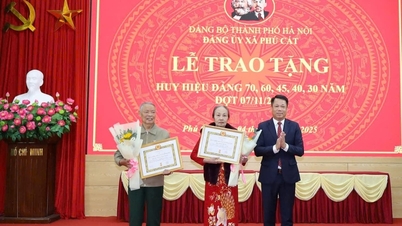 ৭ নভেম্বর ফু ক্যাট কমিউনে সোলেমন পার্টি ব্যাজ প্রদান অনুষ্ঠান