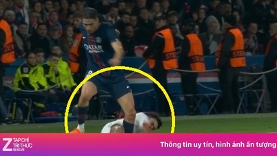 Hakimi ស្រក់​ទឹក​ភ្នែក​បន្ទាប់​ពី​ការ​ប៉ះ​ទង្គិច​ដ៏​រន្ធត់