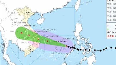 Шторм № 13 швидко рухається, прямуючи до материкових прибережних районів Куангнгай - Даклак.