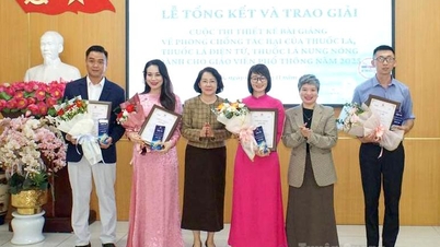 Tuyen Quang has 1 collective and 1 individual winning the contest to design lectures on preventing and combating the harmful effects of tobacco.