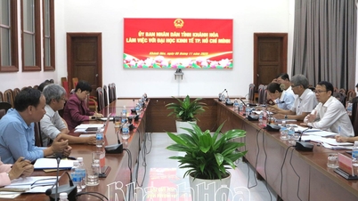 អនុប្រធានគណៈកម្មាធិការប្រជាជនខេត្ត លោក Nguyen Thanh Ha បានជួបពិភាក្សាការងារជាមួយសាកលវិទ្យាល័យសេដ្ឋកិច្ចទីក្រុងហូជីមិញ ទទួលមហាវិទ្យាល័យសេដ្ឋកិច្ច Khanh Hoa