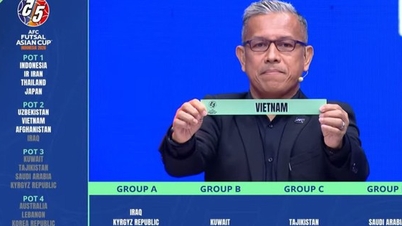 VCK Futsal châu Á 2026: Việt Nam cùng bảng với Đương kim Á quân Thái Lan