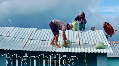 ប្រជាពលរដ្ឋ​នៅ​ឃុំ​បាក់​ខាញ់​វិញ​តោង​ផ្ទះ​សំបែង​ការពារ​ព្យុះ​យ៉ាង​សកម្ម។