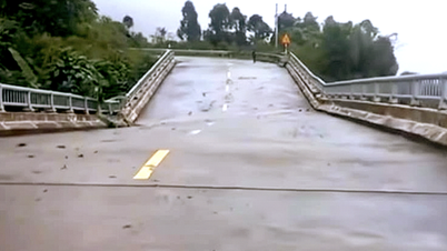 Pengumuman keadaan darurat akibat bencana alam yang menyebabkan kerusakan jembatan di jalan Ho Chi Minh