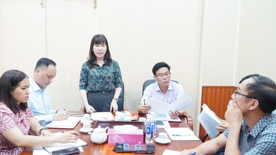 Soudruh Ha Thi Hanh pracuje se stálým výborem stranického výboru obce Truong Xuan.