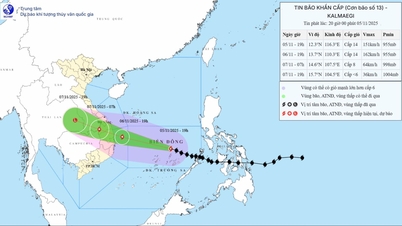 Der Sturm zieht weiterhin rasch landeinwärts von Quang Ngai nach Dak Lak.