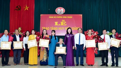 La vice-présidente du Conseil populaire provincial, Pham Thi Minh Xuan, a assisté à la cérémonie de remise des insignes du Parti au Comité du Parti du quartier de Binh Thuan