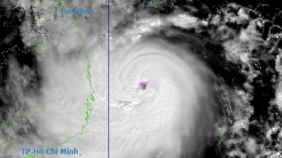 Badai No. 13 dengan hembusan di atas level 17 mendekati Quy Nhon