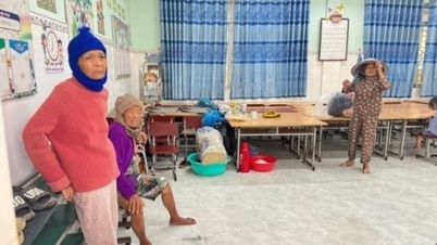 Quang Ngai evacuou rapidamente as pessoas em áreas perigosas para locais seguros.