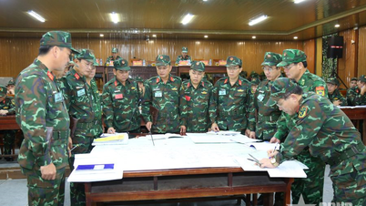 Bộ CHQS tỉnh Hà Tĩnh diễn tập chỉ huy tham mưu 1 bên 2 cấp trên bản đồ và thực địa