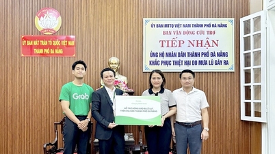 گرب ویتنام از رانندگان در هوئه و دا نانگ در زمینه تعمیر خودروهای سیل‌زده حمایت می‌کند.