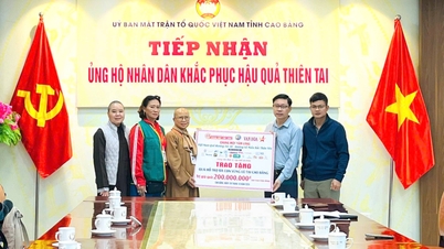 Cao Bang receives more than 193.8 billion VND in support and relief to overcome the consequences of storms No. 10 and 11 - Cao Bang Electronic Newspaper