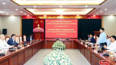 Son La İl Halk Komitesi, ASTERAUTO Vietnam Şirketi temsilcileriyle birlikte çalışıyor