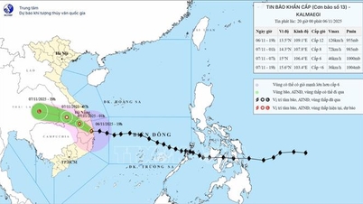 Storm nr 13 minskar intensiteten på kustområden i Gia Lai-Dak Lak-provinserna