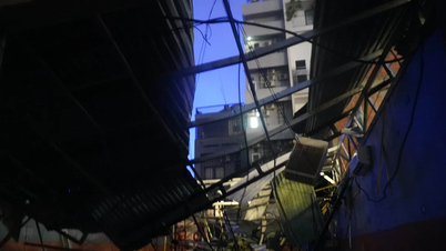 Bão số 13 đổ bộ đất liền, tàn phá nhiều nhà cửa