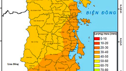 Amaran hujan lebat di wilayah Khanh Hoa