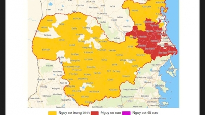 تحذر العديد من المناطق في مقاطعة داك لاك من خطر حدوث فيضانات مفاجئة وانهيارات أرضية.
