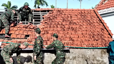 Quang Ngai : Mobilisation des forces armées pour aider la population à surmonter les conséquences de la tempête n° 13