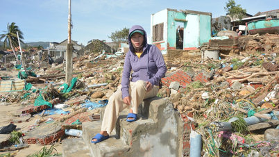 台風カルメギから戻った漁村民たちは、自分たちの家がどこにも見当たらないのを見て衝撃を受けた。