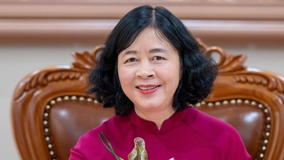 Ms. Bui Thi Minh Hoai is the first female Chairwoman of the Central Committee of the Vietnam Fatherland Front.