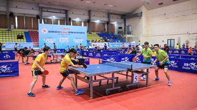 Khai mạc Giải bóng bàn các câu lạc bộ Hà Nội mở rộng, tranh Cúp Báo Hà Nội Mới