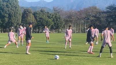 Pierwszy trening reprezentacji Wietnamu U17 w Japonii