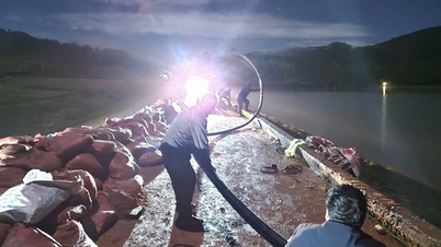 Rettung eines 1,7 Millionen Kubikmeter fassenden Stausees durch nächtliche Rettungsaktion vor drohendem Dammbruch