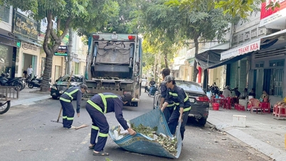Tăng cường công tác vệ sinh môi trường sau bão số 13