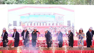 Rộn ràng lễ khởi công trường nội trú xã biên giới ở Cao Bằng