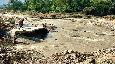 Gia Lai: Tek yol yıkıldı, 1.100'den fazla kişi izole edildi.