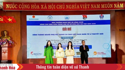 Sinh viên Trường ĐH Hồng Đức đoạt giải Nhì toàn quốc giải thưởng khoa học và công nghệ