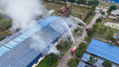 تمرین طرح پیشگیری از آتش‌سوزی و امداد و نجات در کارخانه Babeeni Lao Cai