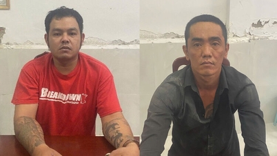 Politiet i Rach Gia Ward pågrep to mistenkte som stjal elektriske ledninger.