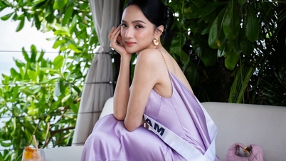 হুয়ং গিয়াং এবং মিস ইউনিভার্স প্রতিযোগীরা সমুদ্র সৈকতের সামনে তাদের পাতলা কোমর এবং নিখুঁত ফিগার প্রদর্শন করছেন