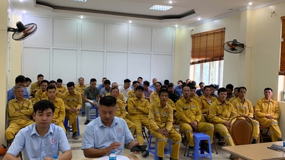 निन्ह बिन्ह उद्योग और व्यापार विभाग, दुयेन हा सीमेंट फैक्ट्री में औद्योगिक विस्फोटक सुरक्षा प्रशिक्षण पाठ्यक्रम का पर्यवेक्षण कर रहा है