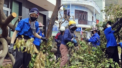 ຊາວ​ໜຸ່ມ​ຢາ​ລາຍ​ສະໜັບສະໜູນ​ປະຊາຊົນ​ຟື້ນ​ຟູ​ຊີວິດ​ການ​ເປັນ​ຢູ່​ຢ່າງ​ວ່ອງ​ໄວ​ພາຍຫຼັງ​ພາຍຸ​ເລກ 13