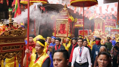 Különleges palánkin felvonulási rituálé a Bac Le Templomfesztiválon