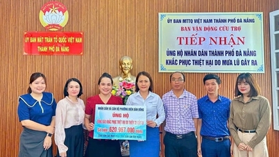 វួដ Dien Ban Dong កៀរគរថវិកាជាង ៦២០លានដុង ដើម្បីផ្គត់ផ្គង់ប្រជាជននៅតំបន់រងគ្រោះដោយទឹកជំនន់ភាគខាងជើង។