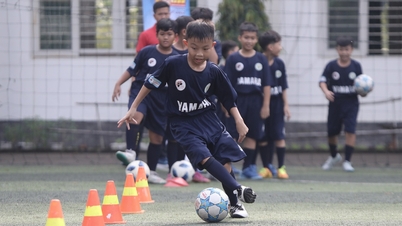 El patio de la escuela se convierte en festival de fútbol: el equipo de fútbol infantil se llena de energía.